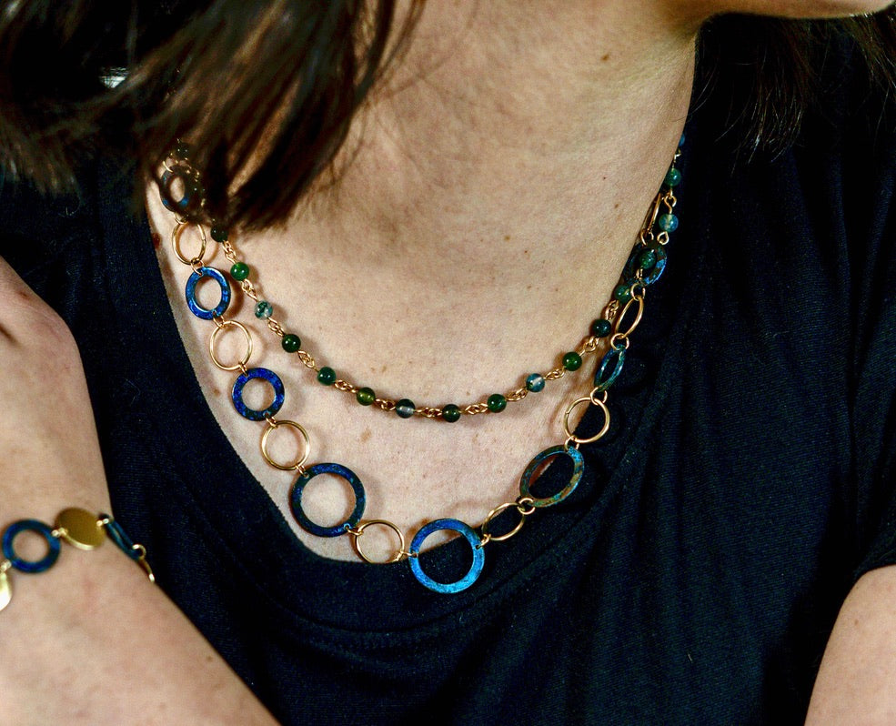 Copper Patina Necklace