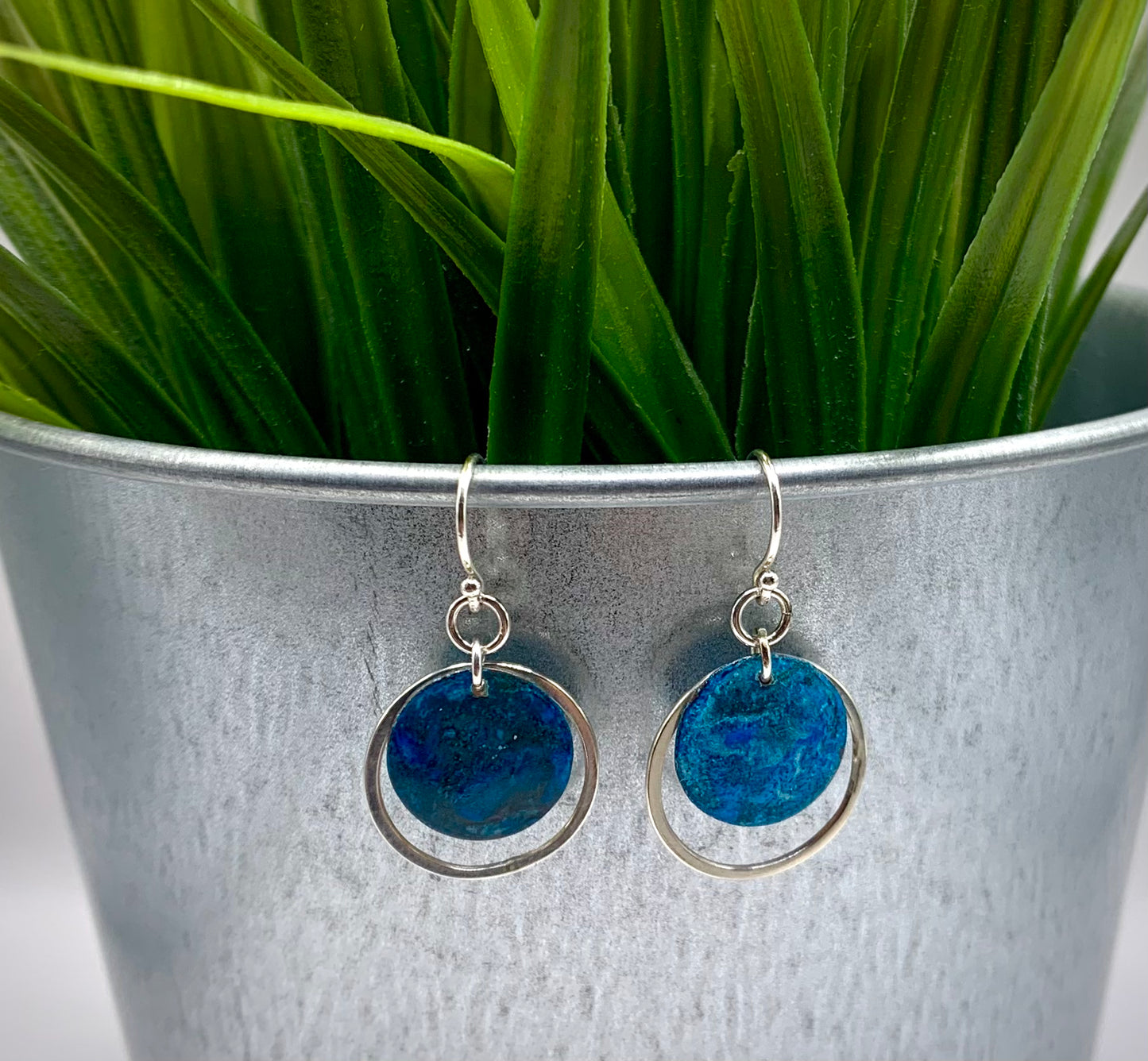 Copper Patina with Recycled Sterling Silver