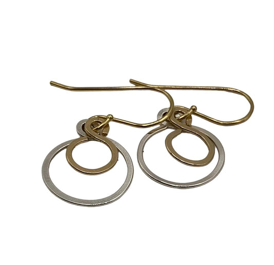 Mixed Metal Gratitude Earrings